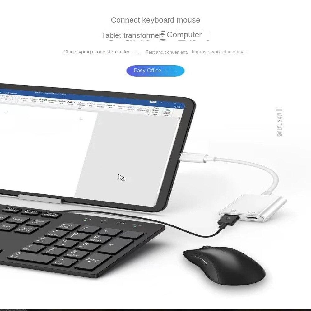 Мобильный телефон, конвертер OTG для планшета, сильноточный USB-порт 500 мА с внешним источником питания Мышь Клавиатура USB-устройство для чтения карт памяти