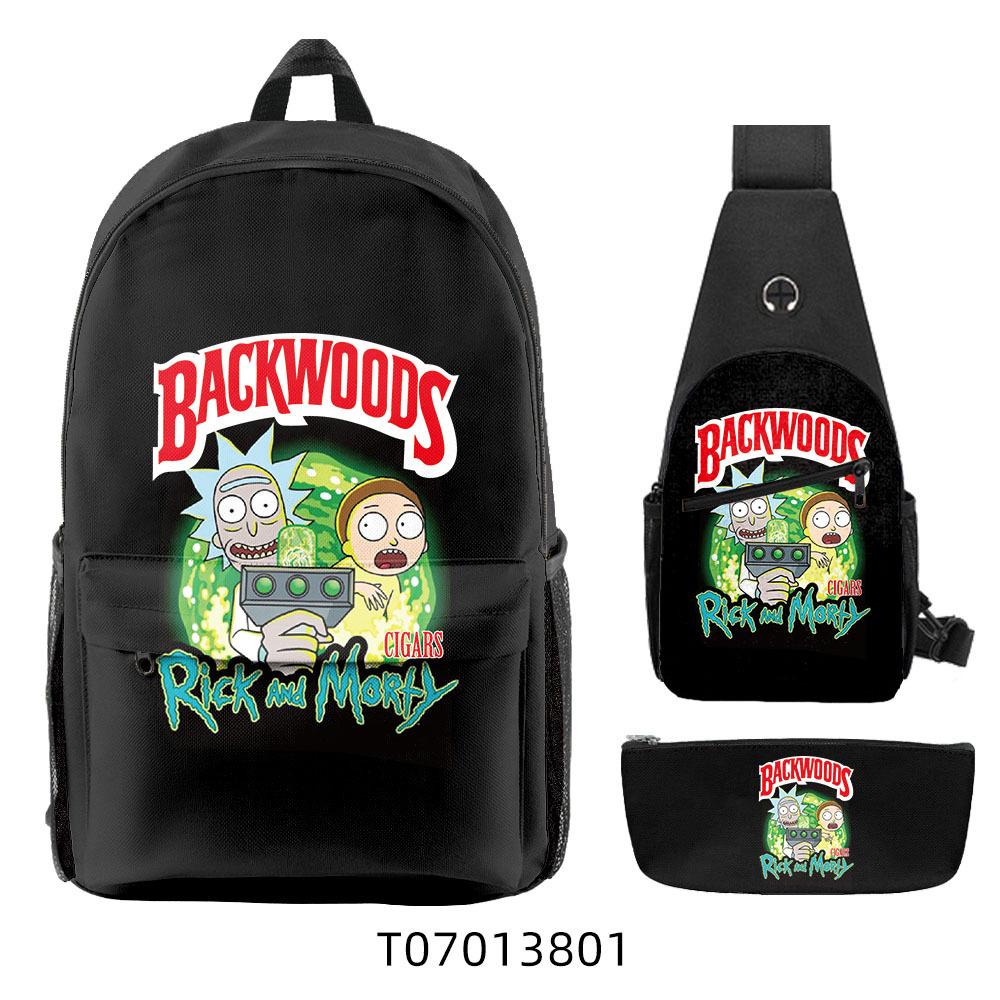 Популярный 3D Рюкзак Backwoods Сигара Студенческий Рюкзак для Кампуса Дорожная Сумка