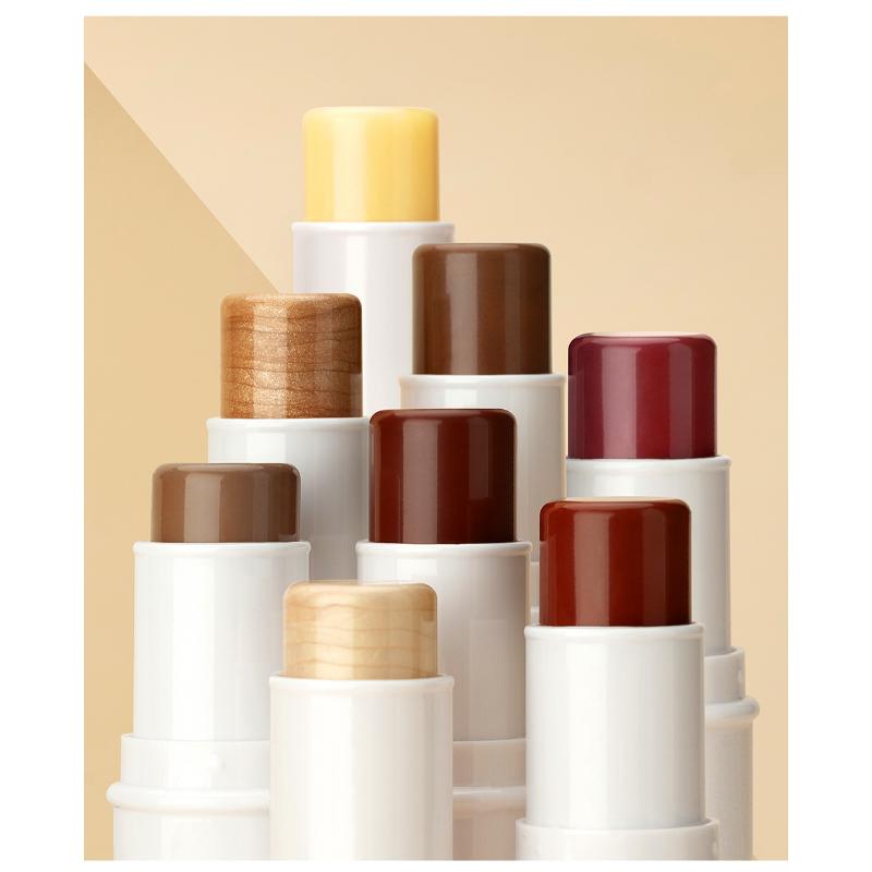 QIBEST Multifunctional Makeup Stick Highlighter Blush Stick Lipstick Highlighter Trimmer Stick