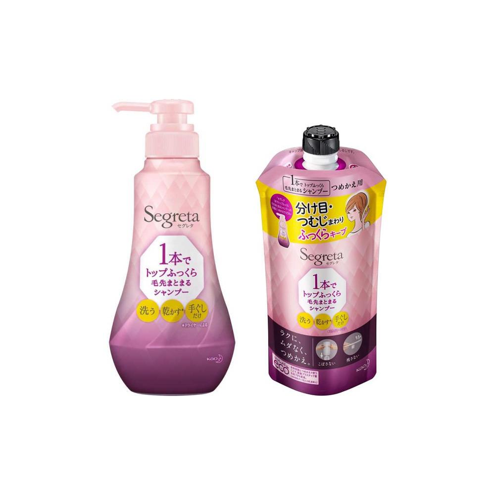 Kao Segreta One Product Finish Shampoo Bottle 360ml Refill 285ml
