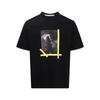 Summer Men's T Shirt Abloh Vintage Retro Oil Painting Printed T-shirt Loose Short Sleeved Shirt Men Women  T Shirts