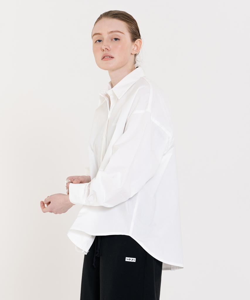 INJIACTIVE Classic Cotton Shirt White