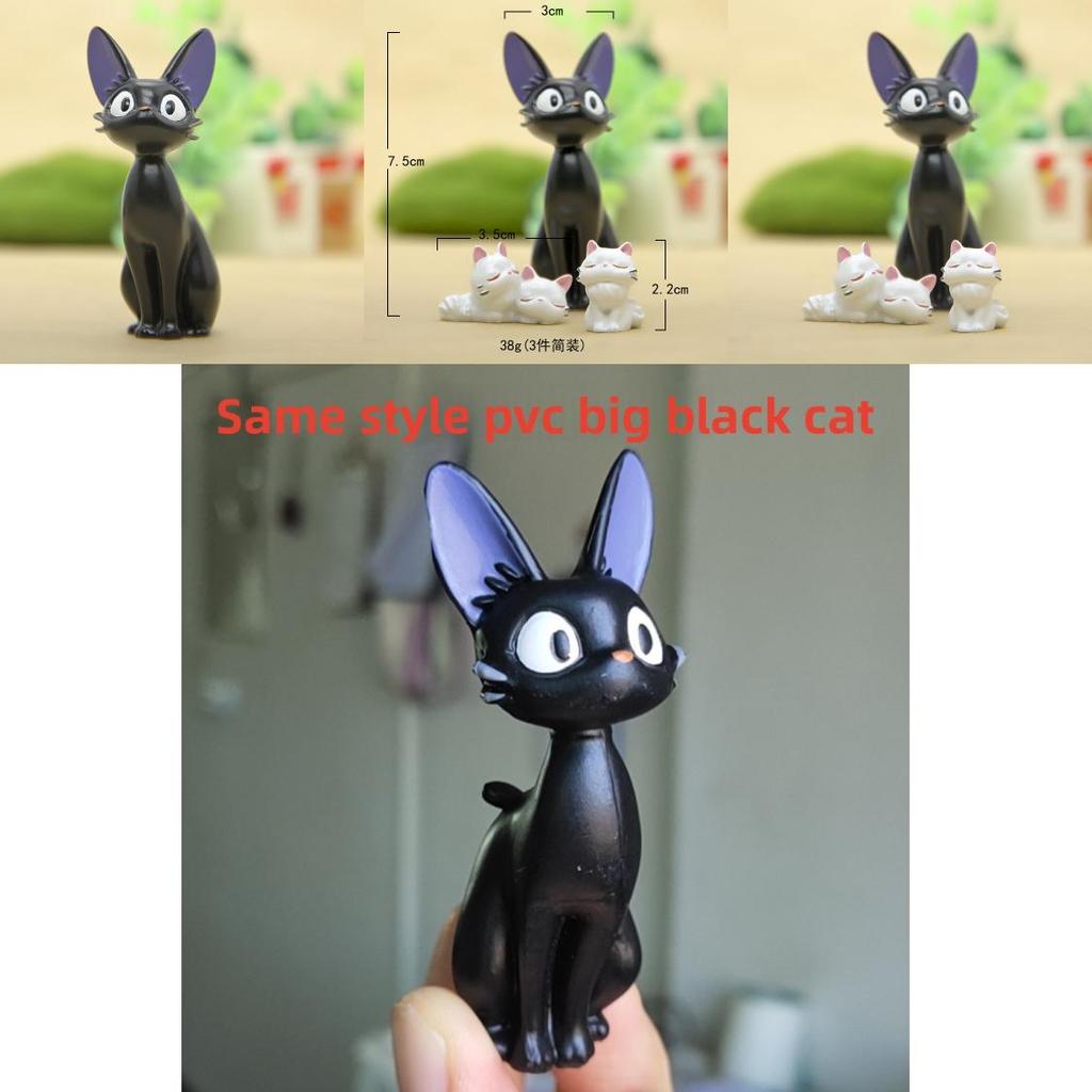 Black Cat Resin Miniatures With Handcrafted Style For Home Office Or Party Decor