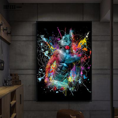 AHPainting картина с изображением животного, картина, настенная живопись на холсте, печать, современная триповая картина для гостиной, домашний декор, без рамки