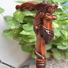 Mermaid Wooden Carved Walking Stick Cane Handmade Wood Crafted Comfortable Handle Hand Carved Cane Ergonomic Handle for Comfort