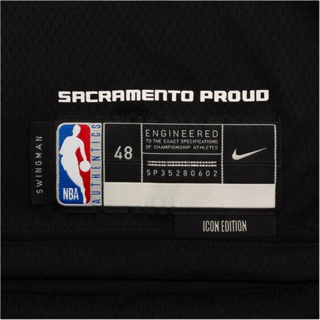Nike NBA City Edition Sacramento Kings Fox No. 5 Digital Jersey 2021-2022 Unisex Jersey Black DX8621-010