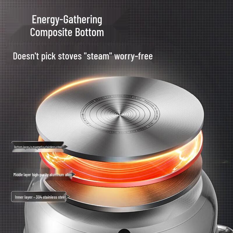 Cooker King 304 Stainless Steel 3-Layer Steamer Pot