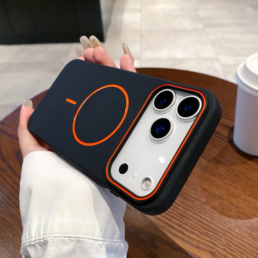 Роскошный Магнитный Матовый Мягкий Чехол Для Телефона Для iPhone 17 Pro Max Air 16E 15 14 13 12 11 17 Ударопрочный magsafe Беспроводная Зарядка Чехол