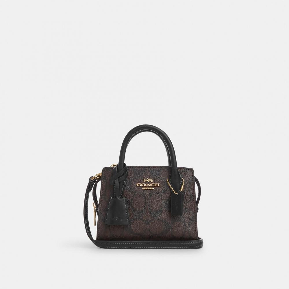 Coach Мини-сумка Andrea из фирменной парусины