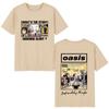 O-Oasis T-Shirts British Rock Band Vintage T-shirt Mens Clothing Cotton Casual Short Sleeve T Shirts Tops Streetwear Fans Gift