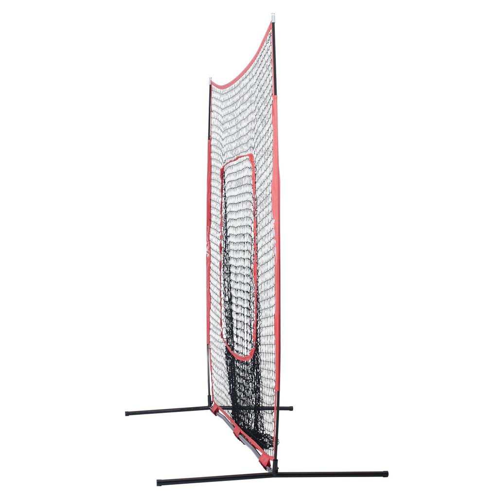 7x7 ft Baseball Softball Practice Net, Portable Baseball Training Net for Hitting Batting Catching Pitching, Backstop Baseball Equipment Training Aids