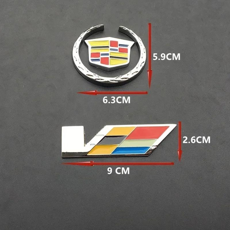 Metal Car Sticker Front Rear Side Emblem Badge for Cadillac ATS BLS CT4 CT6 CTS ESCALADE STS XLR XT4 XT5 XTS SLS Accessories