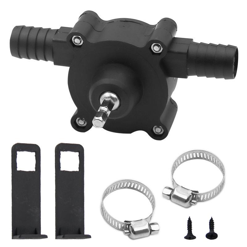 Бытовой небольшой водяной насос Ручная электрическая дрель Водяной насос Удобный водяной насос постоянного тока Самовсасывающий центробежный насос Инструмент Аксессуар