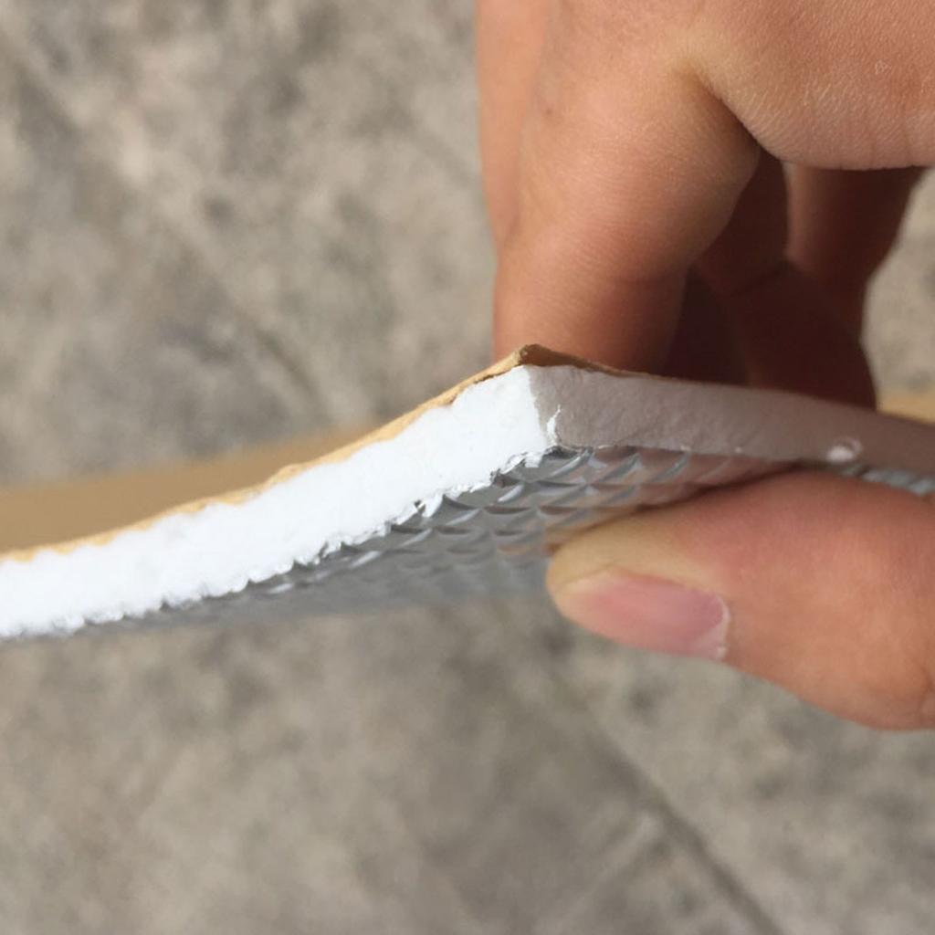 Теплоизоляция для автомобилей толщиной 6 мм, глушитель из алюминиевой фольги, хлопок, автозвукоизоляция, демпферная пена для изоляции автомобилей