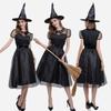 Halloween Vampire Adult Kids Black Dress Witch Witch Play Parent-Child Masquerade