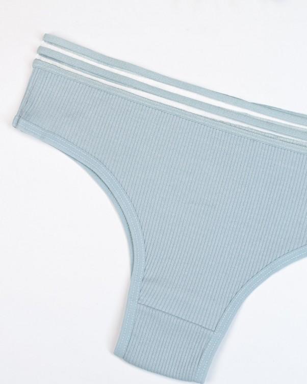 Ribbed Bikini with Perforated ISSA Plus Ribbing