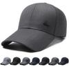 Spring Autumn Men's Long Brim Baseball Cap Middle-Aged Outdoor Sports Cap Men's Fishing Cap Sunshade Cap