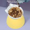 Поднятая миска для домашних животных Наклонная поднятая миска для кошек Нескользящие миски для кошек с защитой от рвоты Кормушка для домашних животных в форме кошки для кошек и собак