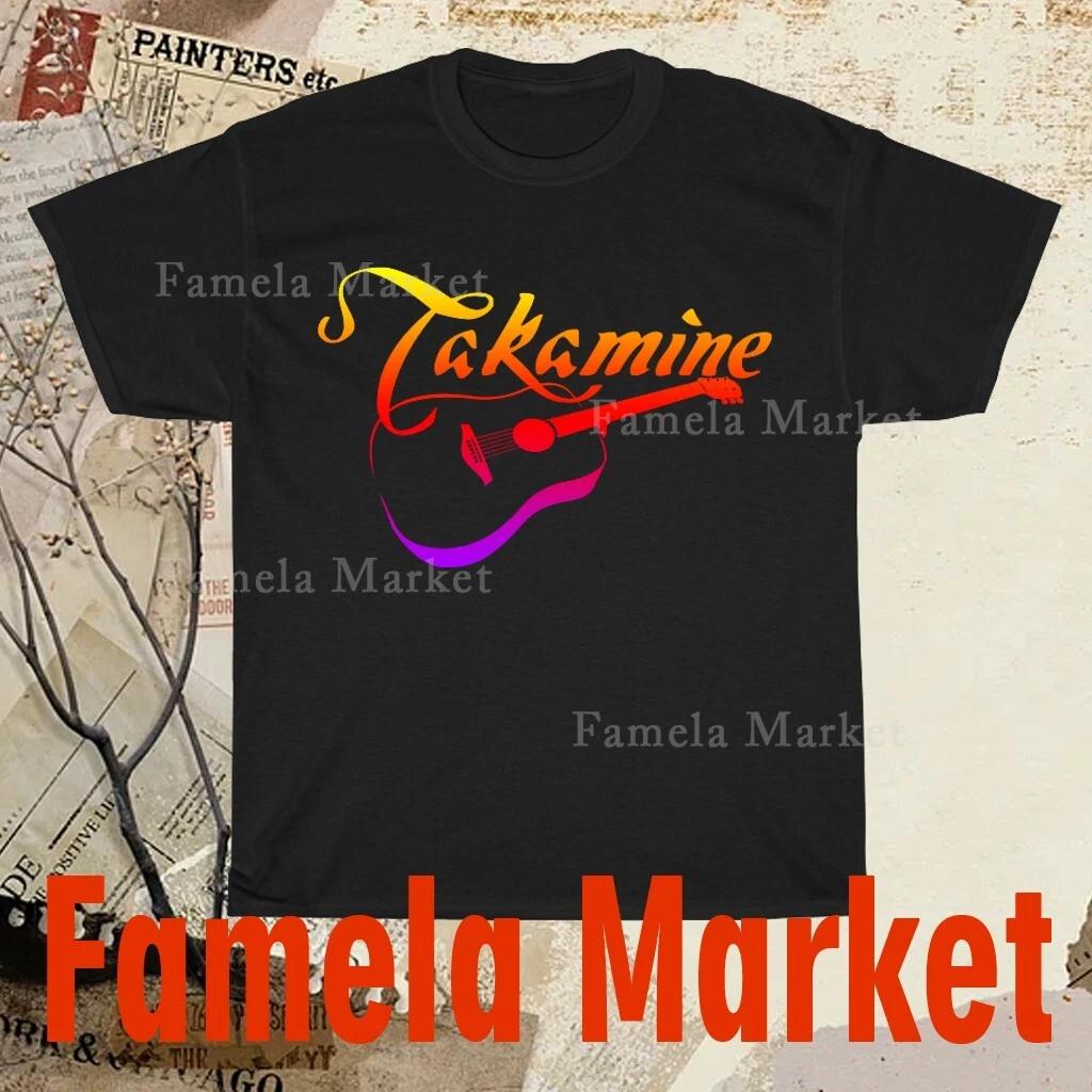 Takamine Guitars Музыкальный Логотип Футболка Смешная Американский Размер от S до 5XL Футболка