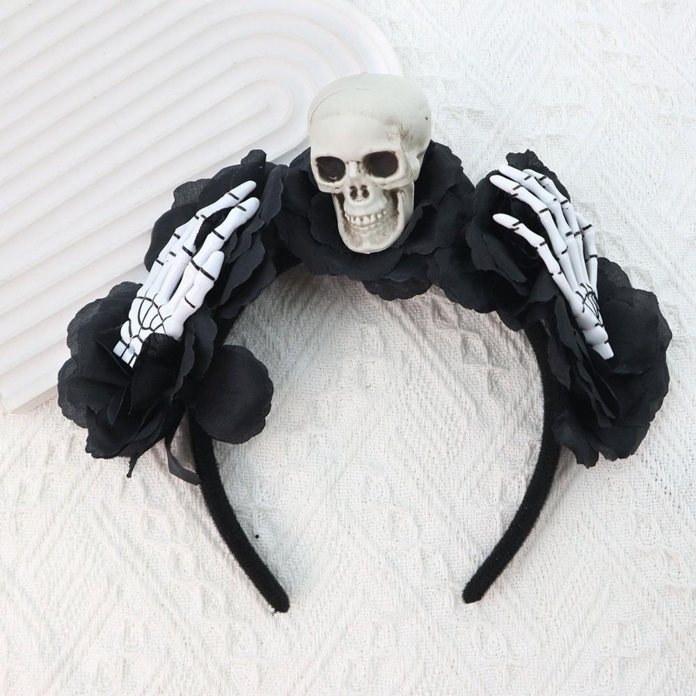 Halloween Decor Halloween Hair Hoop Simulation Flower Gothic Flower Hairband  Girls/Children
