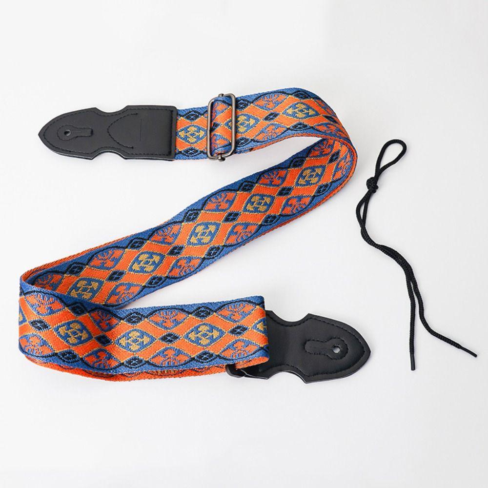 Регулируемый ремень для гитары, этнический стиль, гитарный плечевой ремень, расширяющиеся ремни для электрогитары, укулеле