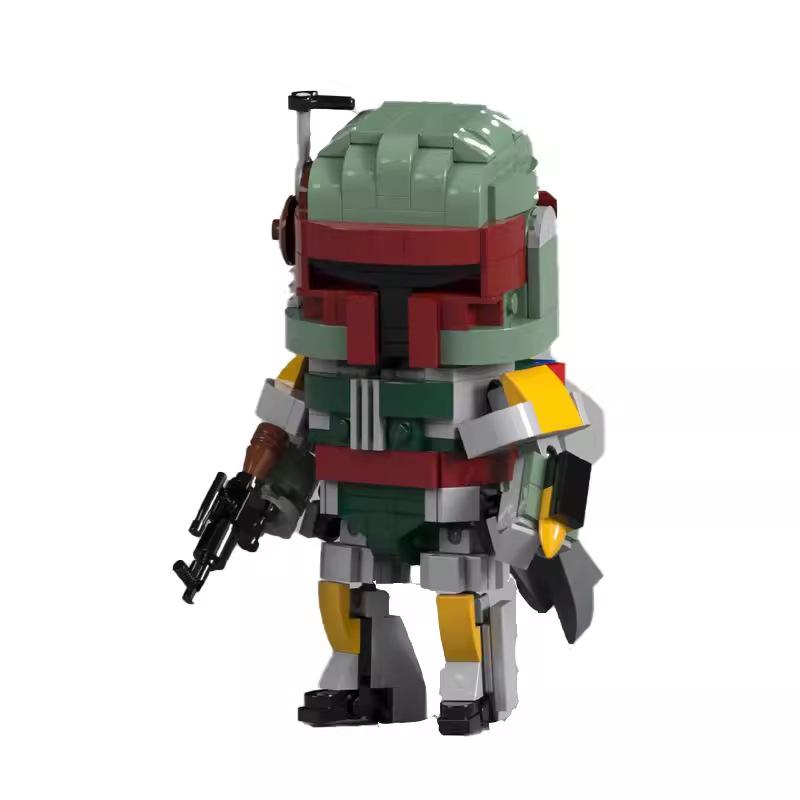 MOC Building Block Set – Star Wars Series: Bounty Hunter Boba Fett Compatible Building Blocks, Boy’s Assembly Robot