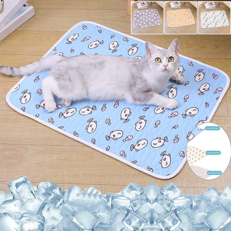 Breathable Dog Cooling Mat Summer Pet ColdBed for Small/Big Pet Dampproof Nonslip Pet Blanket Dog Sleeping Pad Camas Para Perros