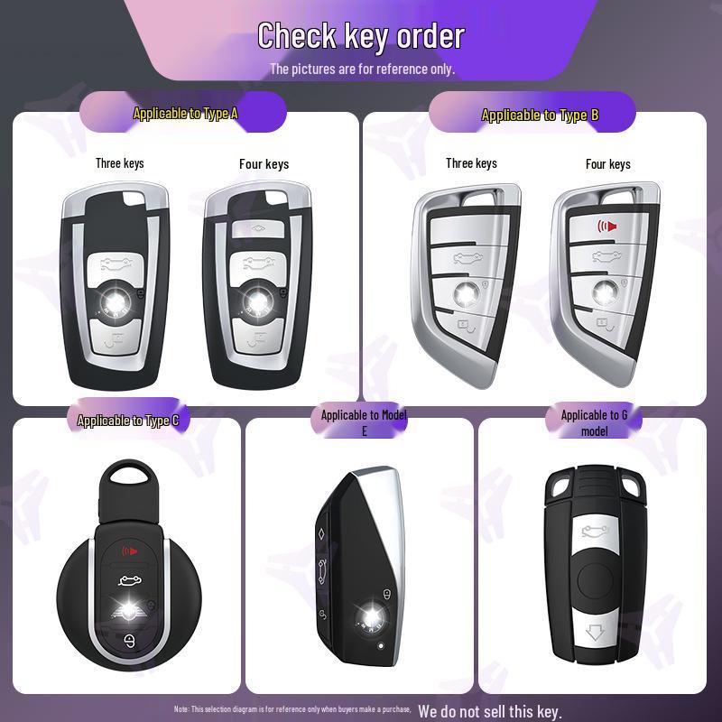 BMW Key Case for X7, 7 Series, X3, 530li, 5 Series, 3 Series, X5, 6 Series GT, X6