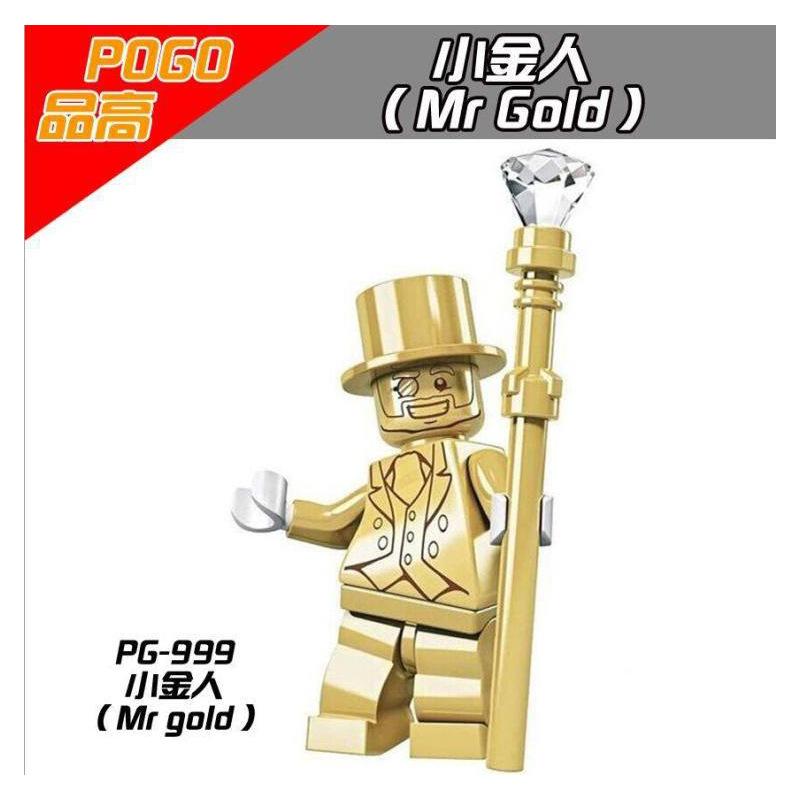 Совместимые с PG999 Mr Gold мультяшные строительные блоки, минифигурки, игрушки для детей, подарки