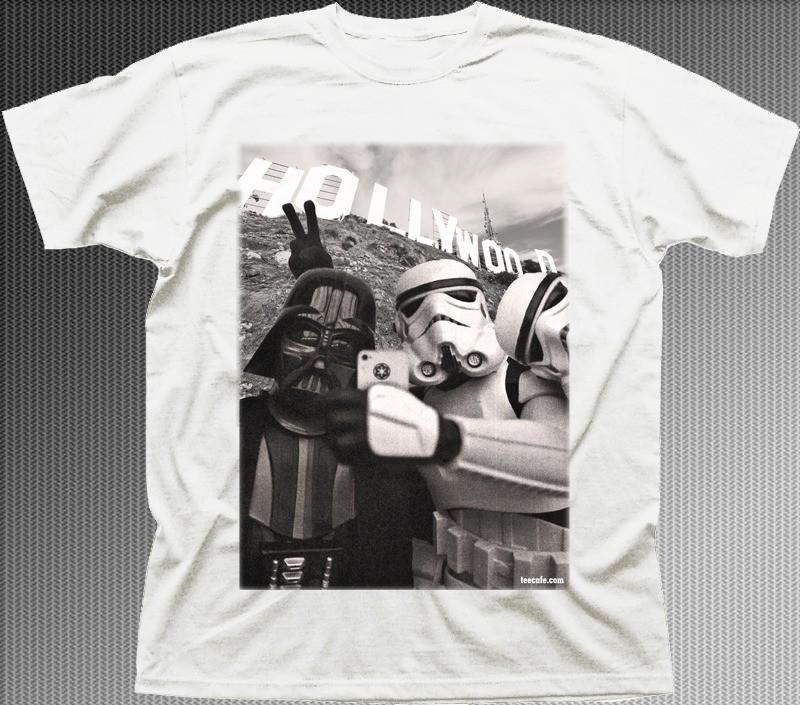 Star Wars StormTrooper Darth Vader JEDI Selfie Hollywood LA YODA t-shirt OZ9773