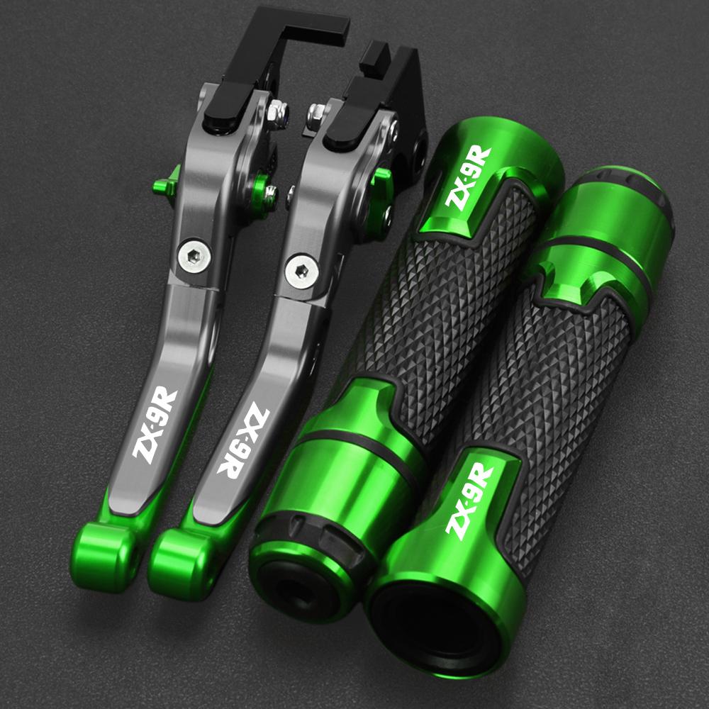 For KAWASAKI ZX9R ZX 9R ZX-9R 2000 2001 2002 2003 Motorcycle Folding Brake Clutch Levers & Handlebar grips Hand bar Accessories