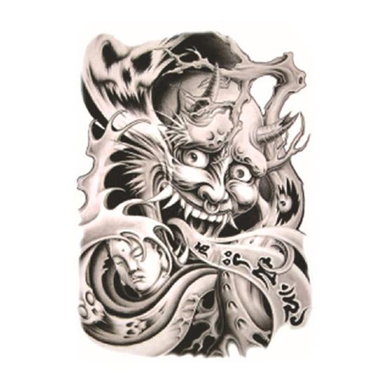 Large Sexy Tattoo Skull Temporary Body Arm Stickers Removable Waterproof Sticker