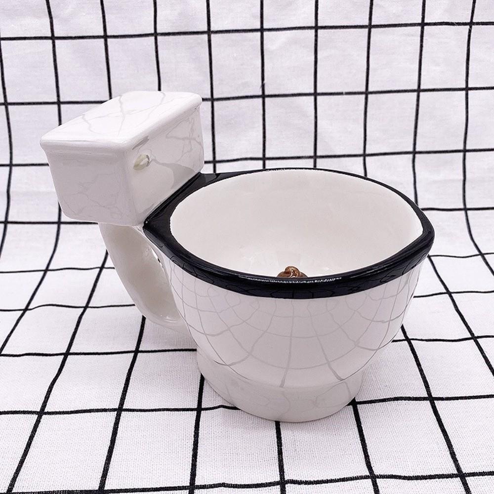 Minimalist Toilet Water Mug Funny Milk Cup Water Cup Tea Tumbler  Birthday Gift
