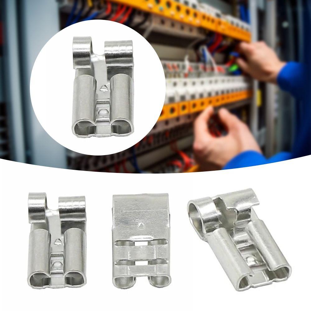 Угловой изгиб Латунный обжимной клеммный пружинный терминал 6,3 мм вставной клеммный соединитель Автомобильные гнездовые контакты