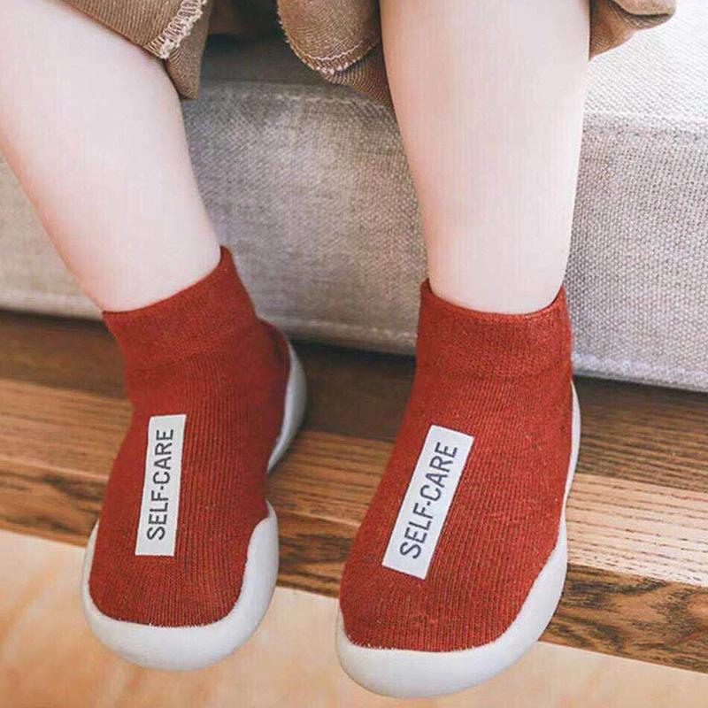 Нескользящие носки на мягкой подошве для малышей, обувь для прогулок в помещении и на улице, дышащая обувь для раннего образования