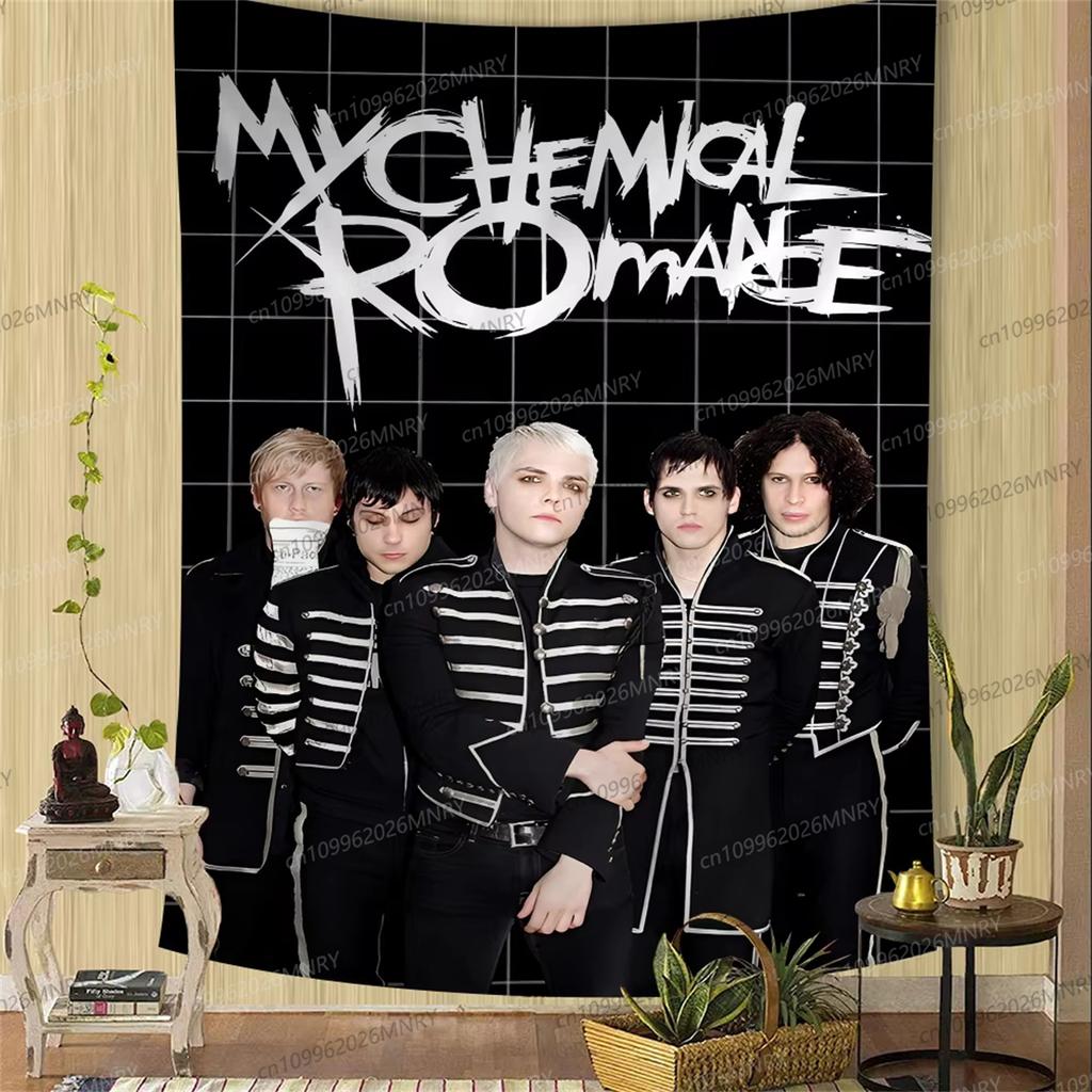 Моя CChemical RRomance Band Печатный Большой Настенный Гобелен Подвесной Таро Хиппи Настенные Ковры Комната Дешевый Хиппи Настенный Подвесной Гобелен