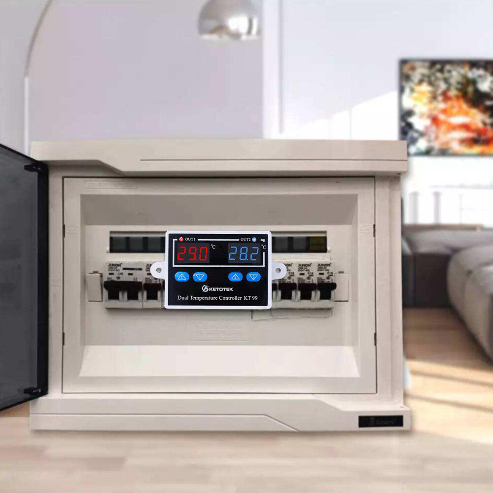 Digital Thermostat for Incubator 12V 24V 110V 220V Temperature Controller Regulator Control Switch Thermoregulator 10A 230VAC