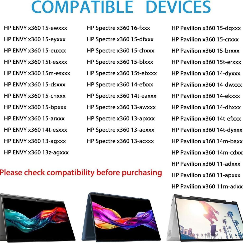 Совместимый сенсорный стилус для HP Envy, Pavilion, Spectre X360 с протоколом MPP
