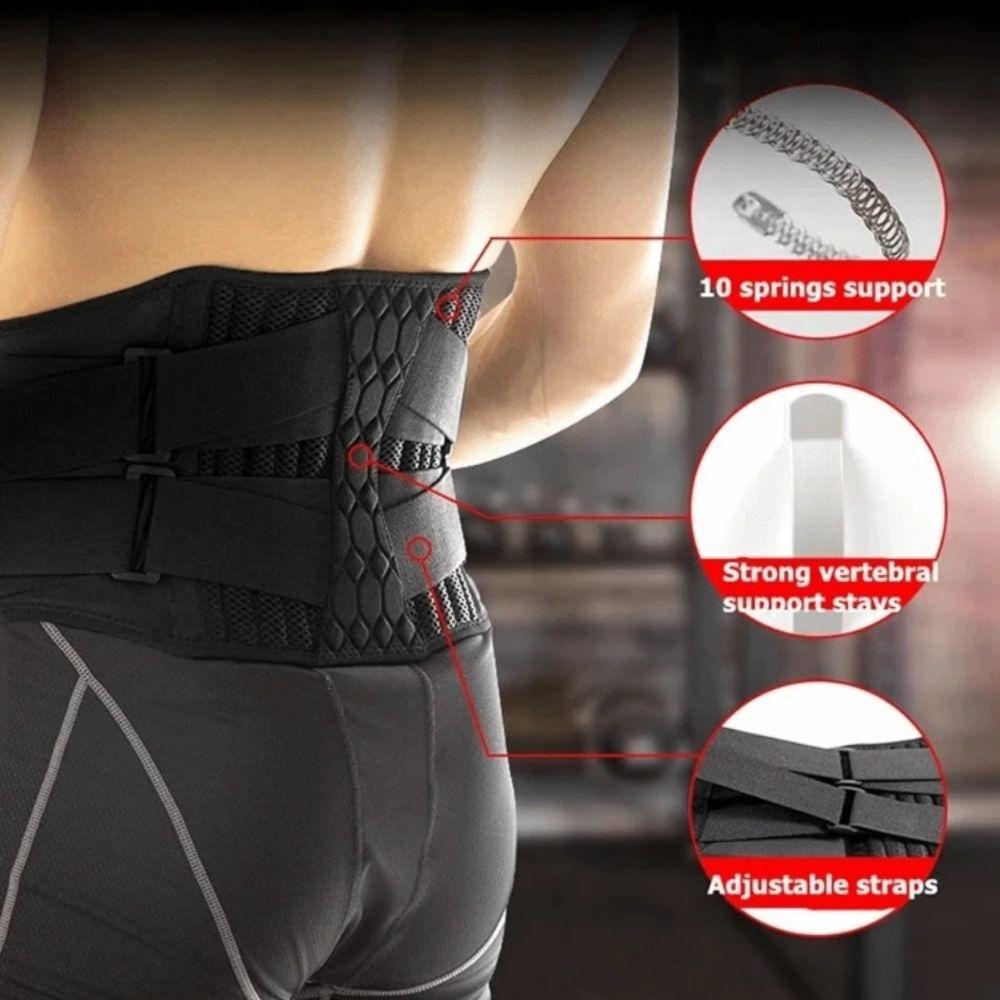 Breathable Waist Trainer Belt Strong Support Orthopedic Lumbar Belt Lumbar Corset  Workout