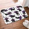 Мультяшный Забавный Гриб Кот Коврик для Двери Милый Ежедневный Домашний Декор Нескользящий Коврик Ванная Водопоглощающий Коврик Прихожая Приветственный Ковер
