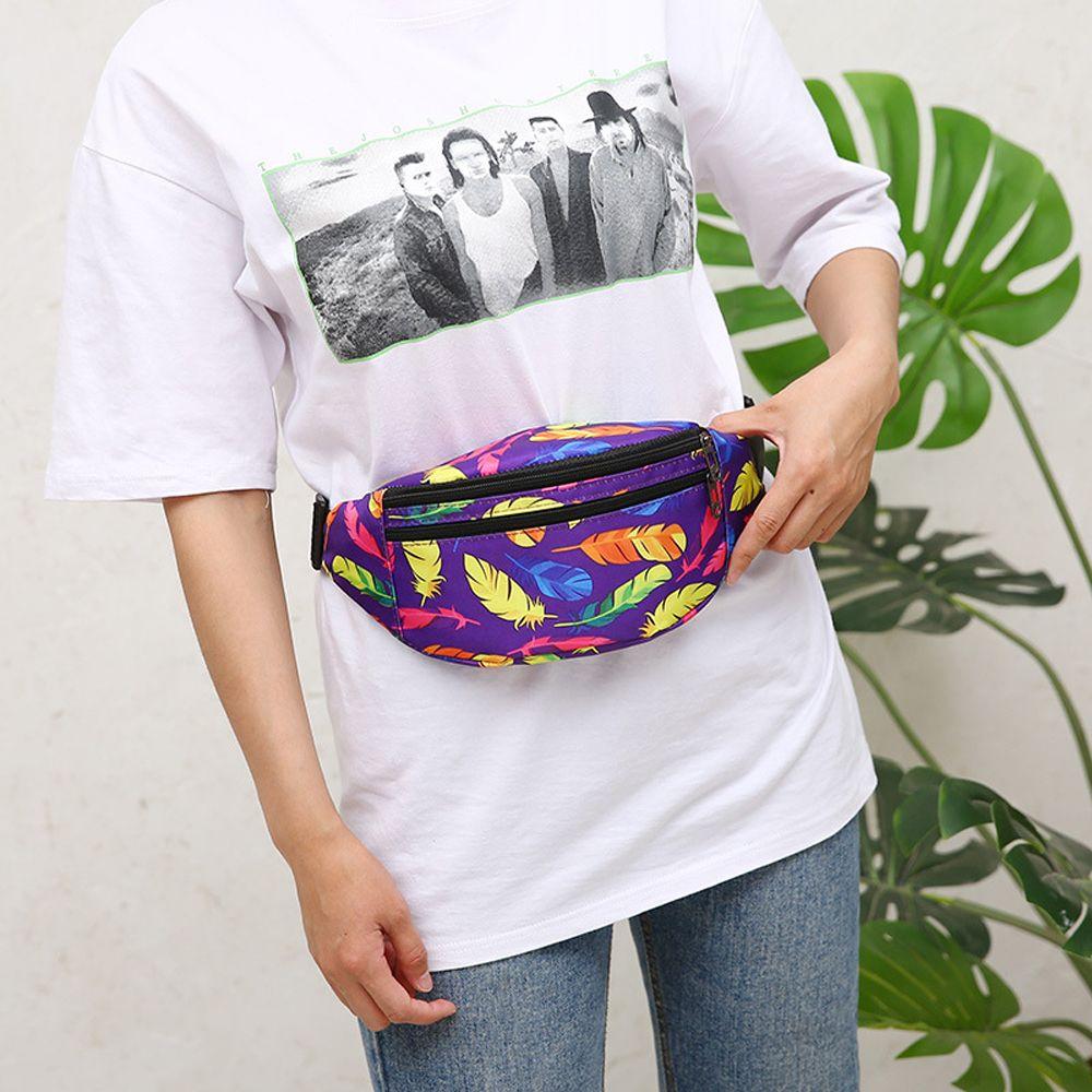 Waistbags Multifunction Holographic Waist Bag Sport Run Fanny Pack Belt Bag Bum Men Crossbody Bag