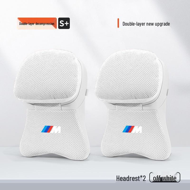 Подушка для подголовника, шеи и поясницы BMW - Подходит для 1, 3, 5, 7 серии, X1, X3, X5, X6 - Аксессуар для интерьера автомобиля