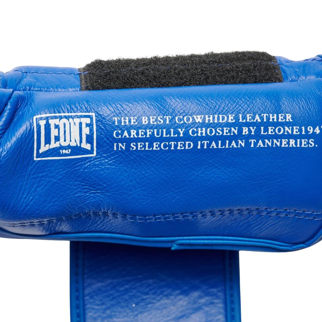 LEONE 1947 боксерские перчатки унисекс из коровьей кожи с латексной накладкой на липучке синего цвета GN111 [THE GREATEST] 100% 88% (12oz) [Подлинный продукт]