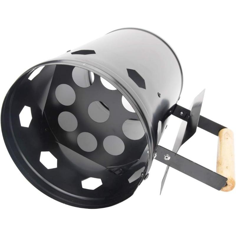 Бочка для розжига угля из углеродистой нержавеющей стали, быстродействующий стартер для розжига огня, уличный стартер для дымохода, кемпинга, приготовления пищи, барбекю