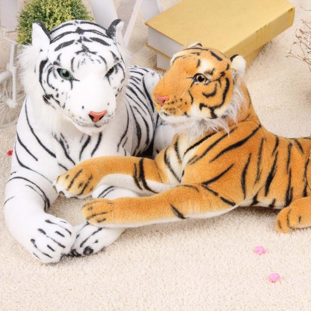 Wild Animals Animal Dolls Plush Doll Plush Animal Toy Lifelike Tiger Plush Toy Tiger Stuffed Toys