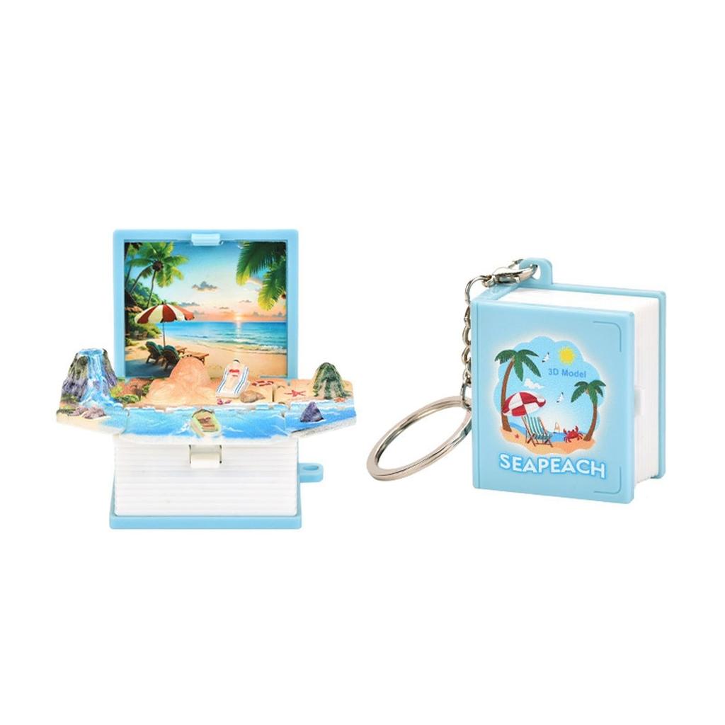 3D стерео книга складной брелок креативная маленькая игрушка кулон