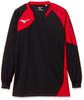 Волейбольная игровая майка (Длинный рукав), V2MA9021, Черный x Красный, Японский размер XL (соответствует японскому размеру XL)