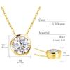 Necklace Diamond Yellow Gold K18YG PLATINUM Platinum Collection [Lara Christie] 0.3ct Lp51-0010-yg