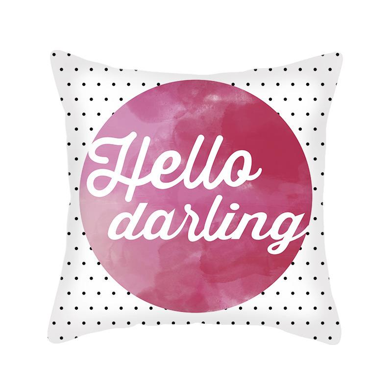 Nordic Cushion Pillow Geometric Linen Pillow Cover Yellow European Nordic Ins Style Cushion Cover