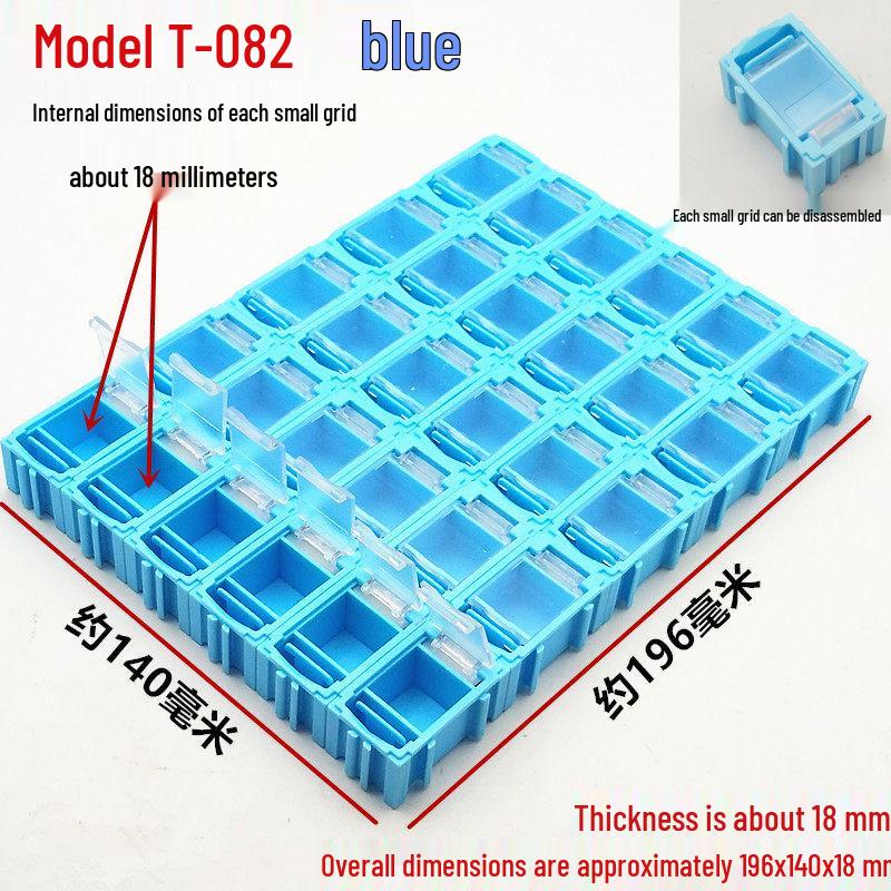 Modular 30-Grid Anti-static Component Organizer